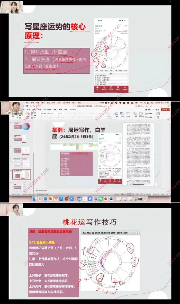 星座运势写作直播课
