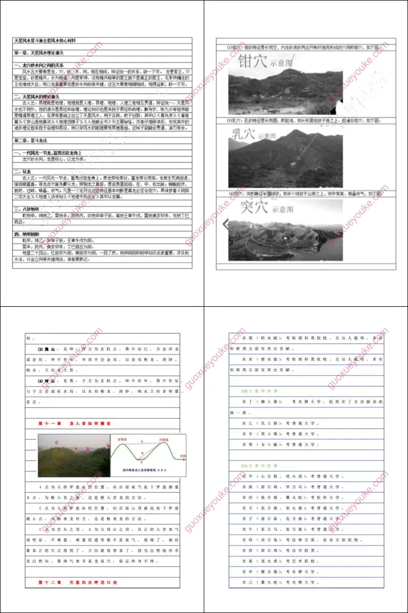 天星风水龙穴砂水详细讲解精华版合集