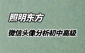 照明居士微信头像分析课程 初级+中级+高级 视频44集