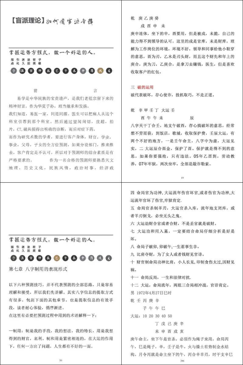 杨清娟 盲派理论如何看官运专辑 PDF 362页 百度网盘分享