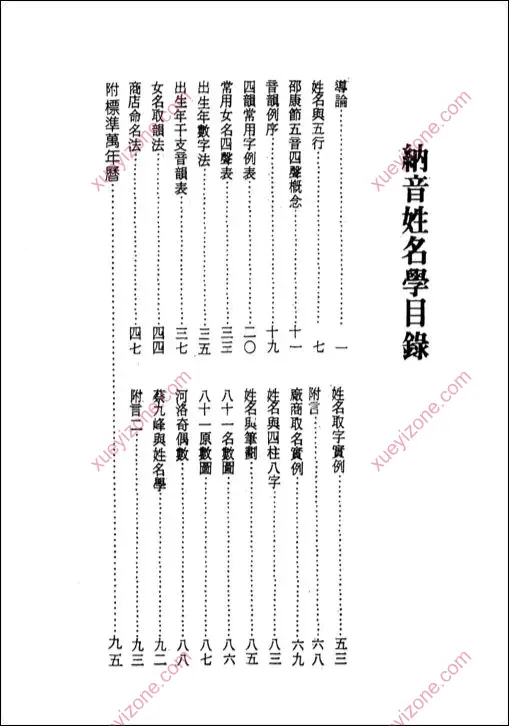 纳音姓名学