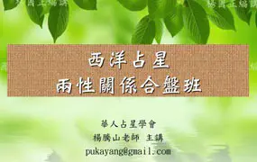 杨腾山2024年 西洋占星两性关系合盘班  视频11集