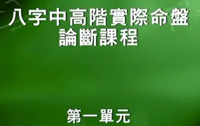 陈宥名 八字中高阶段命盘论断 16集DVD+课件 百度网盘分享