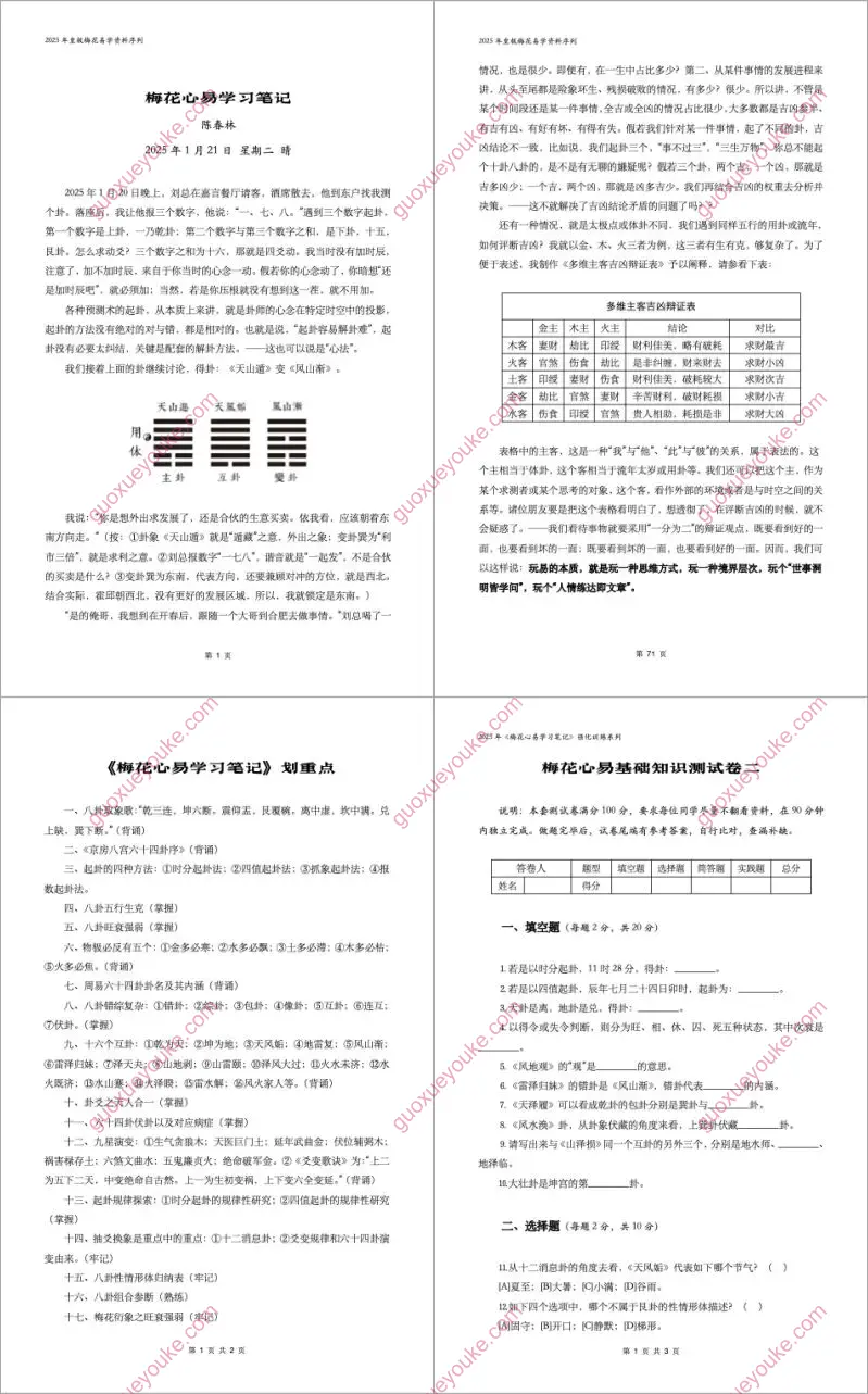 梅花心易学习笔记