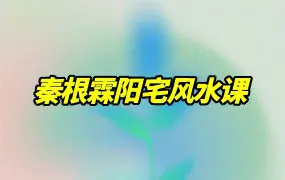 秦根霖阳宅风水课 视频41集 百度网盘分享