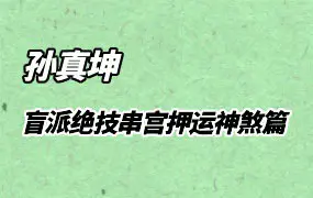 孙真坤 串宫押韵神煞篇 盲派命理绝技 PDF 178页 百度网盘分享