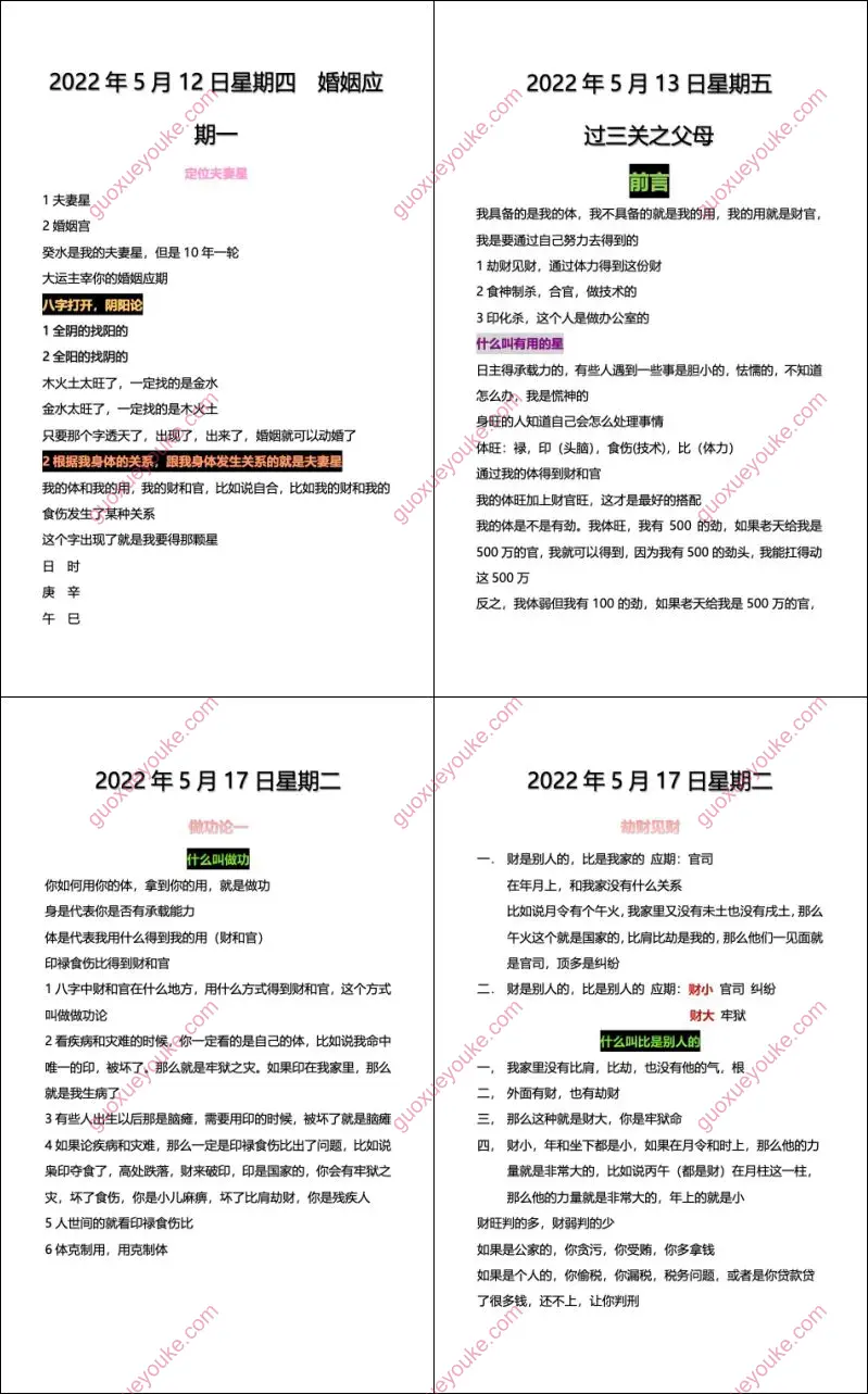 崔文举盲派八字笔记