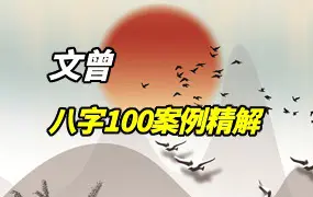 文曾八字100案例精解 视频 34集(带字幕) 百度网盘分享