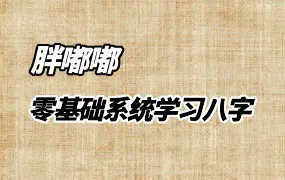 胖嘟嘟八字课 零基础系统学习八字教程 知相知命 视频150集
