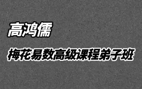 高鸿儒 梅花易数高级课程弟子班 视频51集 百度网盘分享
