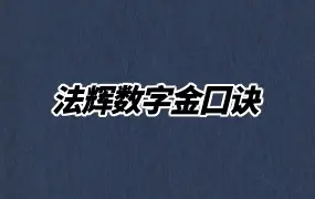 法辉数字金囗诀  录音+资料 百度网盘分享