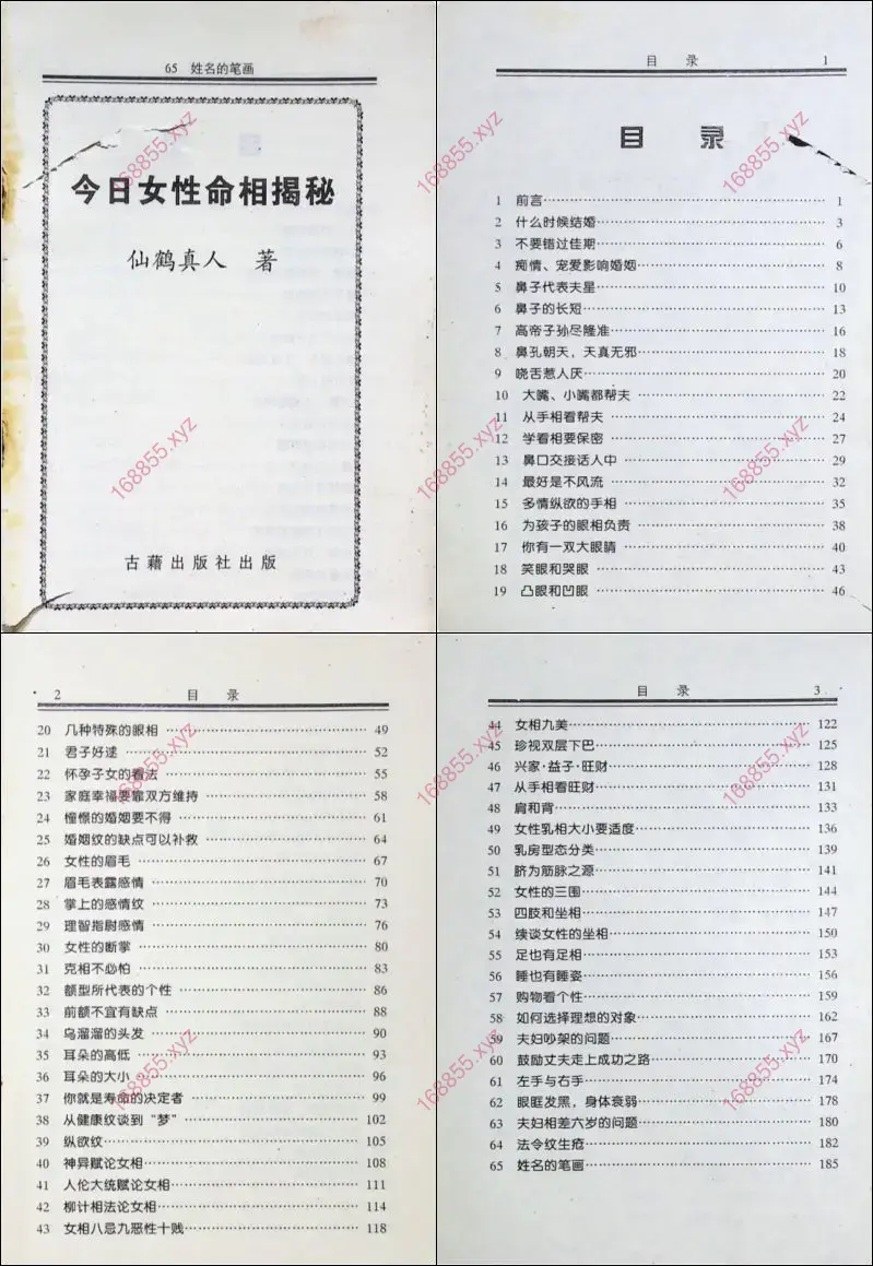 今日女性命相揭秘