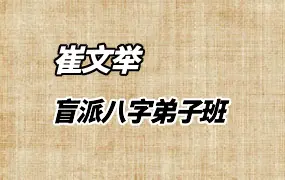 崔文举崔老师 盲派八字弟子班 视频45集 百度网盘分享