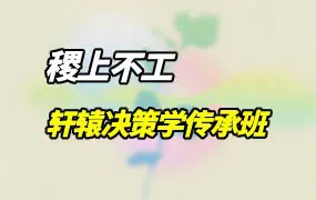 不工老师 轩辕决策学传承班 视频42集 百度网盘分享