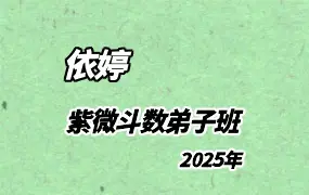 依婷紫微 2025年紫微斗数弟子班 视频+课件 百度网盘分享