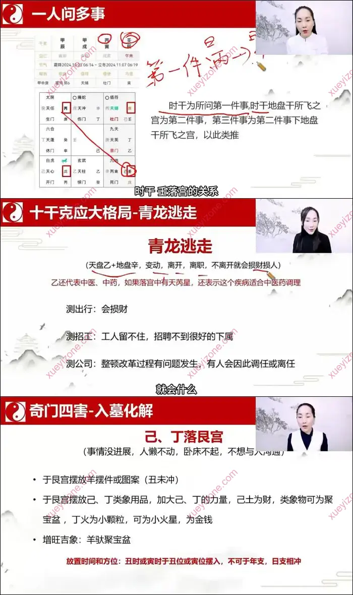 侯沣柠 奇门遁甲实战学习营
