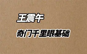 震午堂王震午 奇门千里眼基础 视频24集 百度网盘分享