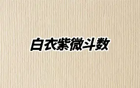 白衣紫微斗数 录音+视频+文档 百度网盘分享