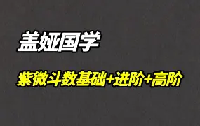 盖娅国学占星 紫微斗数 基础+进阶+高阶 视频共27集 百度网盘分享