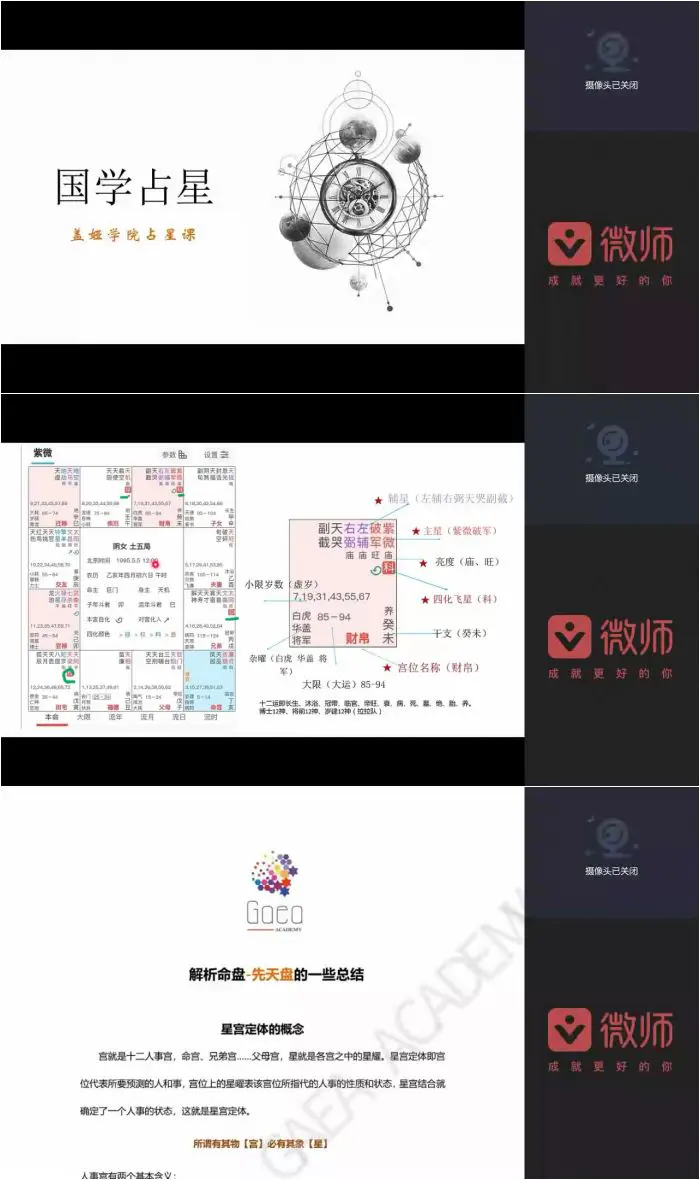 盖娅国学占星 紫微斗数 基础+进阶+高阶 视频共27集