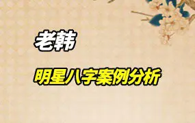 老韩明星八字案例分析 视频45集(带字幕) 百度网盘分享