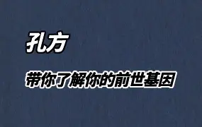 孔方老师 带你了解你的前世基因 达摩一掌经课程 视频11集