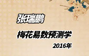张瑞鹏 2016年 梅花易数预测学课程 视频20集+资料 百度网盘分享