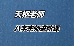天枢老师 八字宗师进阶课 视频+课件 百度网盘分享
