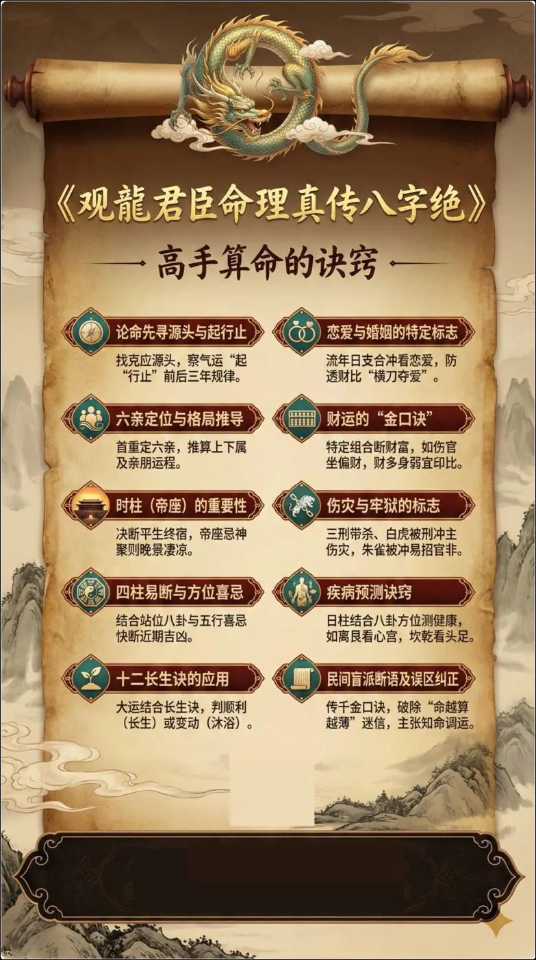 观龙君臣命理真传八字绝 高手算命的诀窍 PDF 193页