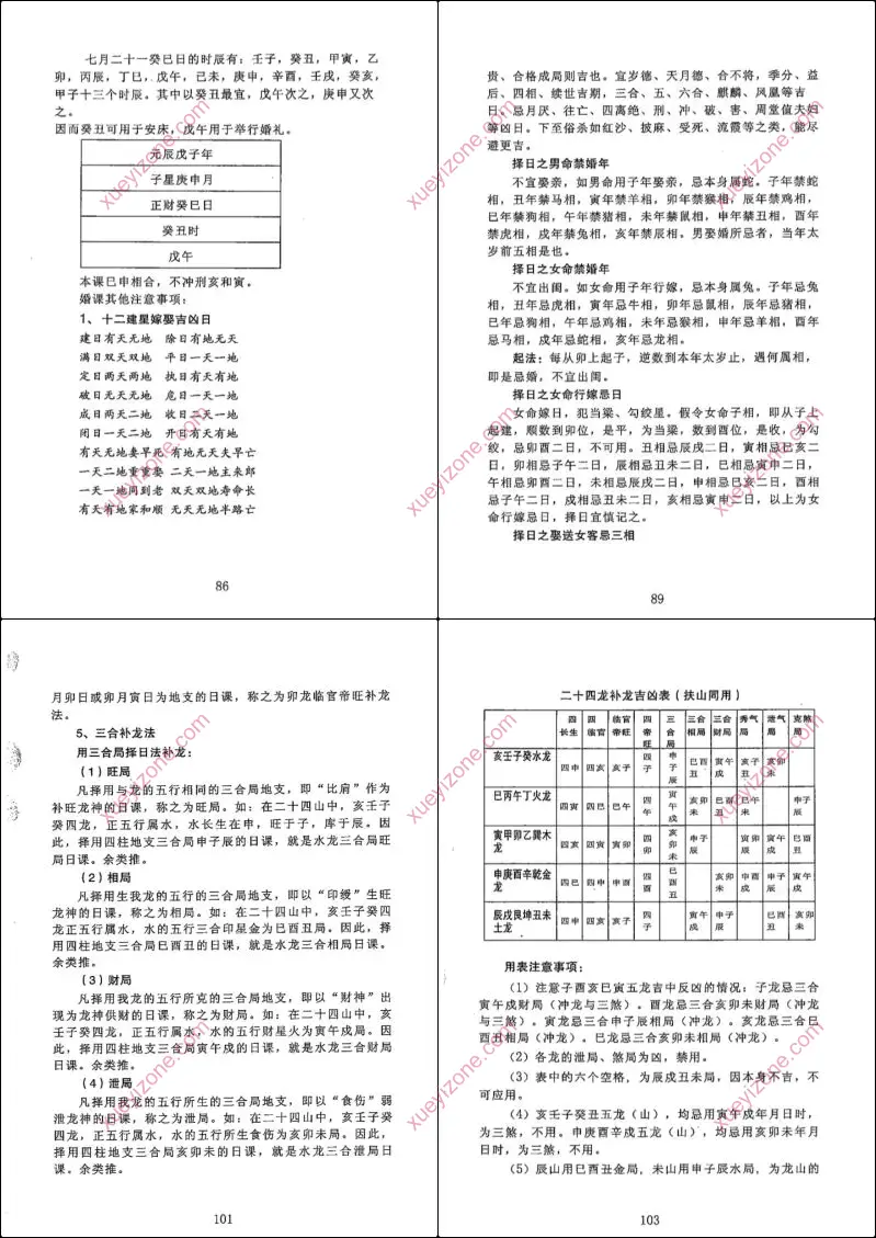 杨公造命课择日法