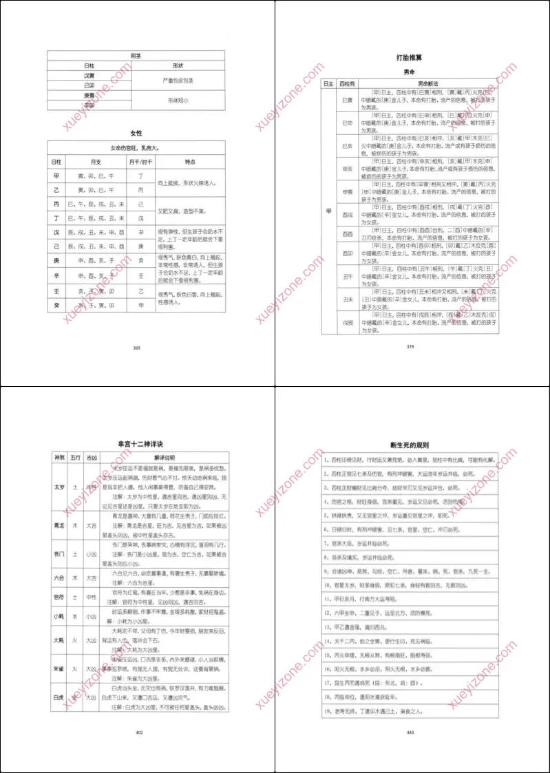 盲派大运流年胎元命宫身宫暗拱暗带法窍