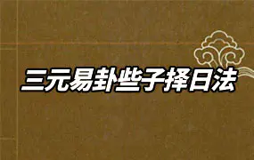 《三元易卦些子择日法》PDF电子版 291页 百度网盘分享
