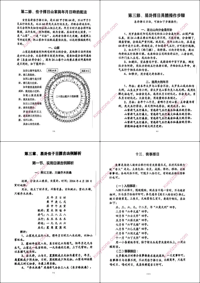 三元易卦些子择日法