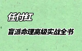 任付红盲派命理高级实战全书 PDF电子版 319页 百度网盘分享