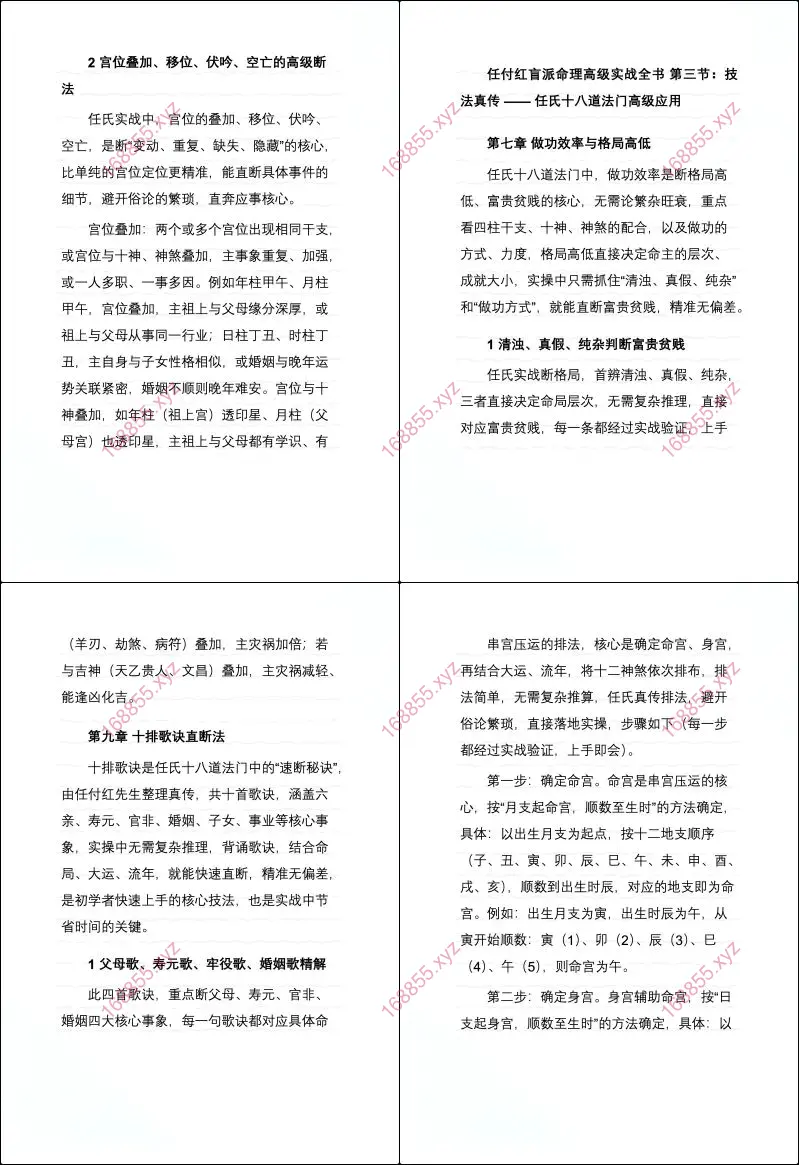 任付红盲派命理高级实战全书