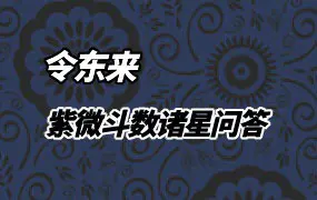 令东来 紫微斗数诸星问答 视频25集 百度网盘分享