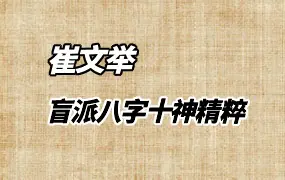 崔文举 盲派八字十神精粹 PDF版 152页 百度网盘分享