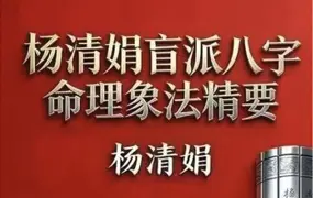杨清娟盲派八字命理象法精要 PDF 441页 百度网盘分享