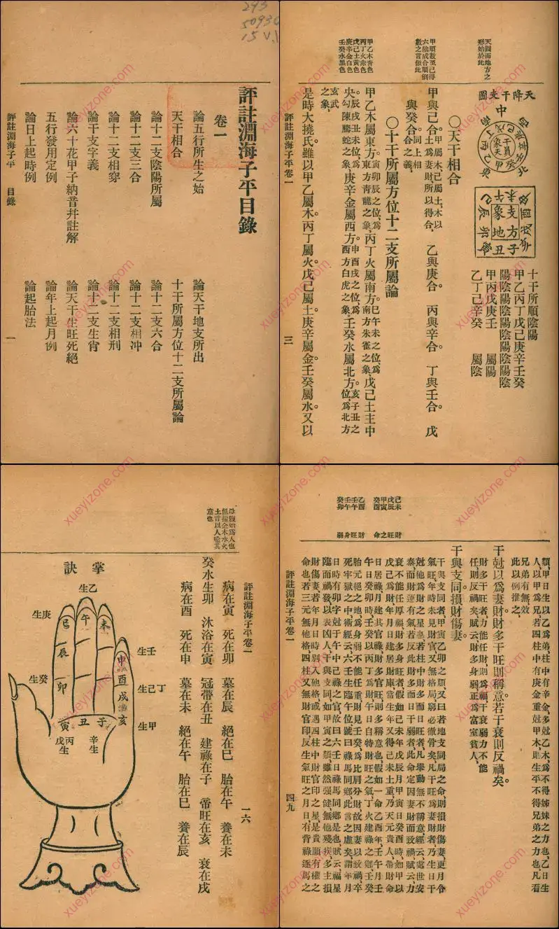 渊海子平子平真诠