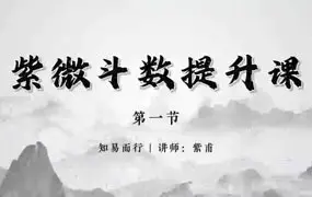 知易而行 紫匍老师紫微斗数提升课 视频9集 百度网盘分享