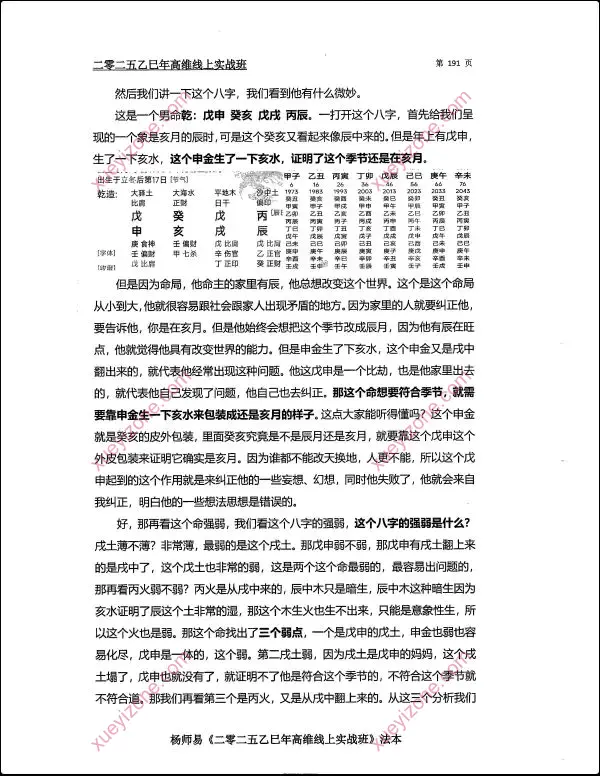 杨师易 2025乙巳年高维实战班法本