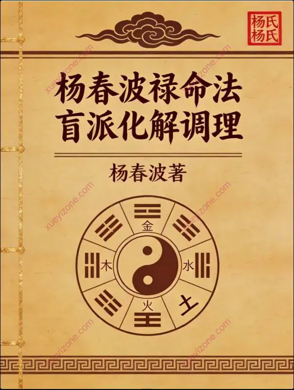 杨春波 禄命法盲派八字化解调理