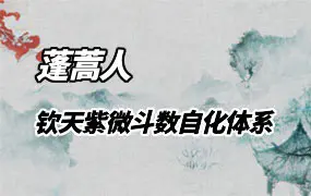 蓬蒿人 钦天紫微斗数自化体系课程 视频45集+文档 百度网盘分享