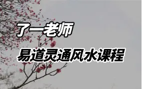 了一老师 易道灵通风水课程 视频41集 百度网盘分享