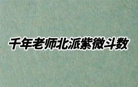 千年老师北派紫微斗数 视频11集(有字幕) 百度网盘分享