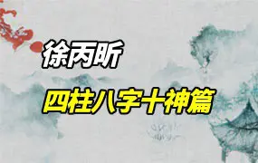 徐丙昕四柱八字十神篇 视频15集(带字幕) 百度网盘分享