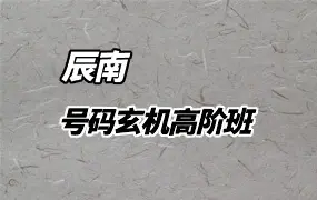 辰南 号码玄机高阶班 视频51集 百度网盘分享