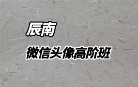 辰南 微信头像高阶班 视频55集 百度网盘分享
