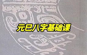 元巳八字基础课 视频60集 百度网盘分享