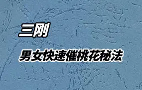 三刚 男女快速催桃花秘法 录音+图片 百度网盘分享